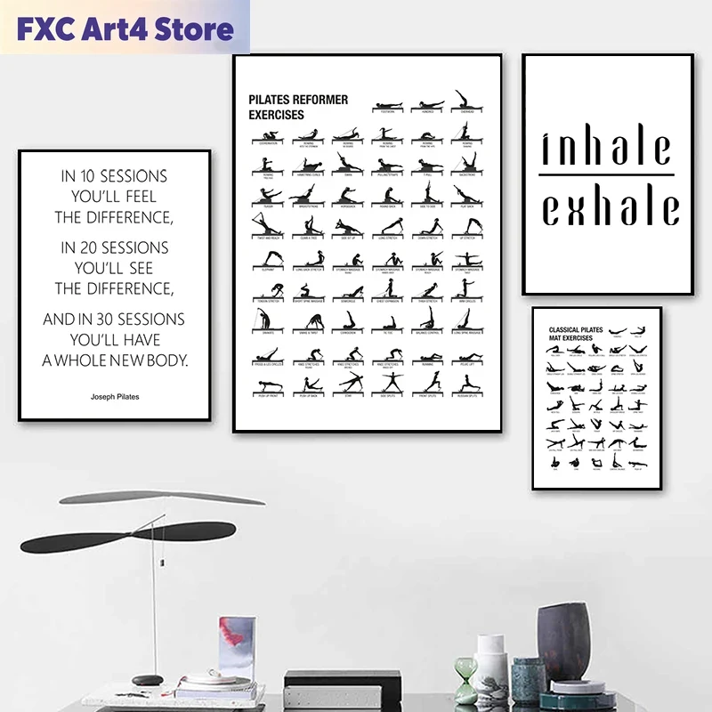 Frameless Pilates Workout Char - огляд і ціна Sports Equipment Poster
